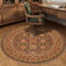 Viusneun Teppich, Rund Retro Boho Teppiche Weich rutschfest Waschbar Küchenteppich Teppich für Outdoor Büroräume Wohnzimmer Schlafzimmer (H,120cm)