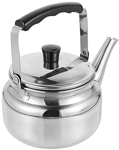 Tetera de acero inoxidable con colador, tetera pequeña de acero inoxidable para restaurante, tetera de vino con colador, olla exquisita para comida