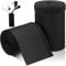 Poen 2 Pcs 60 Cable Management Sleeve Neoprene Cord Organizer Reversible Flexible Cable Sleeve Wrap Cover DIY Adjustable Hole Wire Protect Black for Office Computer Home(120 Inch)