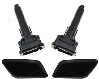 DEMULAX Vorne rechts und Links Scheinwerfer-Waschanlage Düse Scheinwerfer Reinigung Spray Pumpe Abdeckkappe, for Nissan, Patrol 2013 8642-3ZD0A 8641-3ZD0A Scheinwerferwaschkappe(Set)