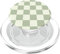 Classic Checkered Checker Checkerboard Light Sage Green PopSockets PopGrip for MagSafe