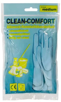 Clean Comfort Latexhandschuhe blau Gr. XL