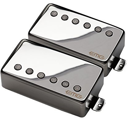 EMG JH James Hetfield Electric Guitar Pickup Set, Chrome