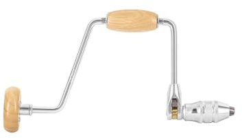 Berbiquí profesional con perilla de madera - 30 cm