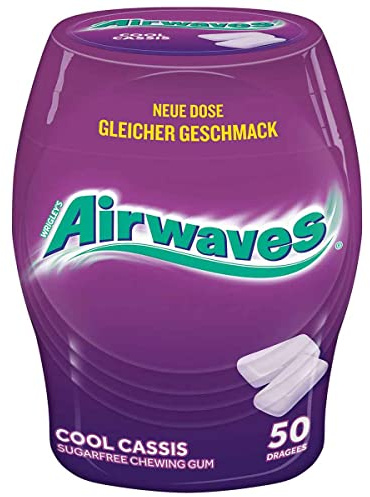 12 Dosen Wrigley´s Airwaves Cool Cassis 50er Orginal