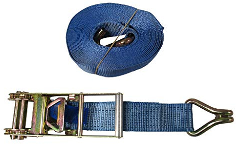 Ratchet Straps 75MM 10T 15M X1 (Tie Down Heavy Duty Cargo Claw Hook Recovery Lashing)