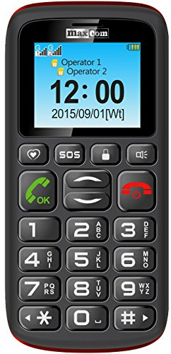 Maxcom Mm462 Negro Móvil Senior 1.8'' Con Cámara 1.8mp, Teclas Grandes Y Botón Sos