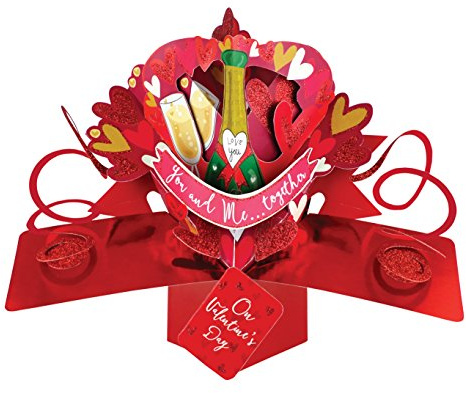 You & Me Together On Valentine's Day Pop-Up Greeting Card 3D Pop Up Cards