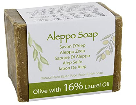 Green Bear Natural Genuine Traditional hand made Aleppo Soap - Olive & Laurel Oil 200gm