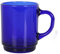 Duralex Versailles Glass Coffee Mugs - 260ml - Sapphire - Pack of 6