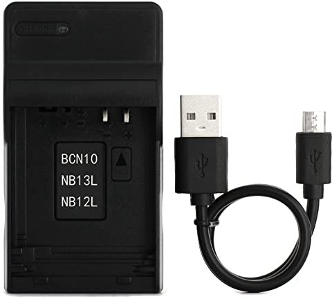 NB-12L USB Caricatore per Canon Legria mini X, Mini X, PowerShot G1X Mark II, N100 Fotocamera e Altro