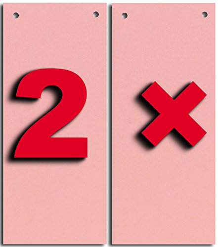 Herlitz Trennstreifen, 240 x 105 mm, Kraftkarton, durchgefärbt, gelocht (Rosa / 2er Pack)