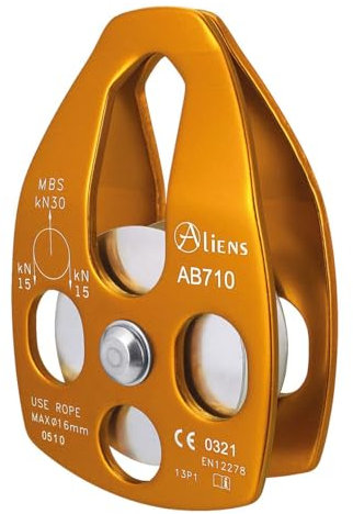 ALIENS Big Pulley Seilrolle, Farbe:Gold