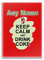 UNIGIFT Kühlschrankmagnet mit Aufschrift Keep Calm Drink Coke, personalisierbar, mit Namen, einzigartig, für Partys, Diät, Snack, Bier, Wein, Milch, Kaffee, Tee, Schokolade, Saft, Glas, rot
