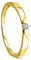 Orovi Ring für Damen Verlobungsring Gold Solitärring Diamantring 14 Karat (585) Brillanten 0.05crt GelbGold Ring mit Diamanten