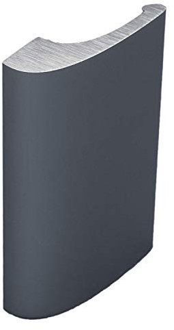 MFT Tirador para puerta de balcón y terraza, tirador de puerta de balcón Deluxe de aluminio en acero inoxidable – Tirador de puerta de terraza para exterior – Tirador de puerta con tornillo oculto