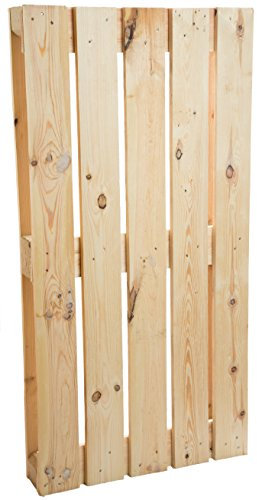 Kistenkolli Altes Land Palette ca 120 x 60 x 13 cm - Natur Weiss geflammt Möbelbau Palettnmöbel (Natur)