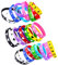 Braccialetto in Gomma, 30 Pezzi Braccialetto in Silicone alla Moda, Cinturino in Gomma per Adulti, Braccialetti di Motivazione, per Festa di Compleanno, Festa Notturna, Corsa Notturna, Sport