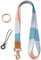 SENLLY Umhängeband Schlüsselband Neck Lanyard strip mit und echtem Leder, für Schlüssel, ID Badge Card Holder, Ausweishülle, Mobile Handys Telefon