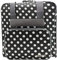 Phönix Taschen für Nähmaschinen 45x21x37cm und Overlockmaschinen 39x32x36cm (Polka Dots Schwarz, Overlocktasche)