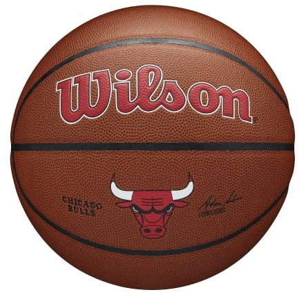Wilson Basketball TEAM ALLIANCE, CHICAGO BULLS, Indoor/Outdoor, Mischleder, Größe: 7