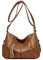 Damen Umhängetasche Handtasche aus Lammfell Kleine Mode Tasche Schultertasche Mehrkammer für Frauen Mutter Damentasche Damenhandtasche Braun EINWEG