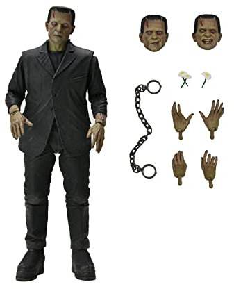 NECA UNIVERSAL Monsters - Ultimate Frankenstien - Figurine articulée 18cm, Black and White