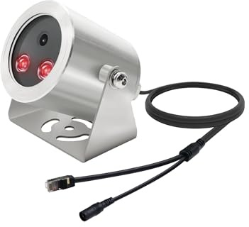 LINOVISION 4K UltraHD Explosion Proof POE IP Camera with Wide View Lens, Stainless-Steel Corrosion-Proof Case, IR Night Vision, Anti-Corrosion Camera for Refine Factory/Ocean Oil Field/Gas Station