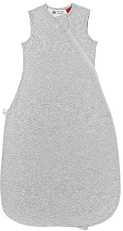 Tommee Tippee The Original Grobag Baby-Schlafsack, Hip-Healthy Design, weicher Baumwollanteil, 18-36 m, 1,0 Tog Babyschlafsack, Himmelgrau meliert, 1 Stück (1er Pack)