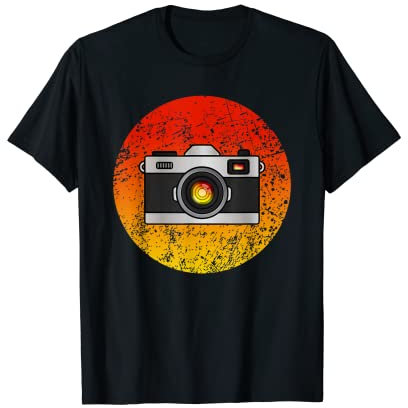 Appareil photo vintage avec effet vieilli T-Shirt