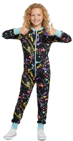 A2Z 4 Kids Girls Boys Onesie One Piece Kids Pyjamas Sleepsuit Soft Feel Comfortable Sleepwear Loungewear Outfit All In One Jumpsuit Pyjamas For Kids Age 5-14 Years