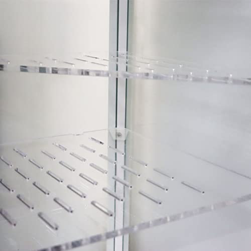 PIAOLGYI Ersatz-Regal-Set für IKEA Milsbo Glastürenschrank, Vollregal und dreieckige Acryl-Eckregale, extra Regalböden, Zubehör, kompatibel mit hohen IKEA Milsbo Glasschränken (8 mm)