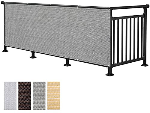 Sonnensegel Nach Maß - Balkon Sonnenschutz, Schattierungsnetz, Starke Schattierung, Anpassbare Größe, Luftig Und Atmungsaktiv, Falten, Terassenüberdachung