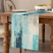 Blaugrün Tischläufer 40 x 140 cm Herbst Modern Wohnzimmer Tischdecke Boho Deko Tischläufer für Esszimmer Party Küche Tisch Drinnen Urlaub Dekoration