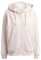adidas Femme Essentials 3-Stripes French Terry Oversized Full-Zip Hoodie, Sandy Pink, L