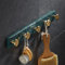 LeGDOr Cintre Mural en Laiton et marbre léger de Luxe, Crochet de rangée de Porte-Manteau, Crochets muraux pour Sacs à Serviettes, entrée, Porte-Manteau de Salle de Bain (Couleur : marbre Vert)