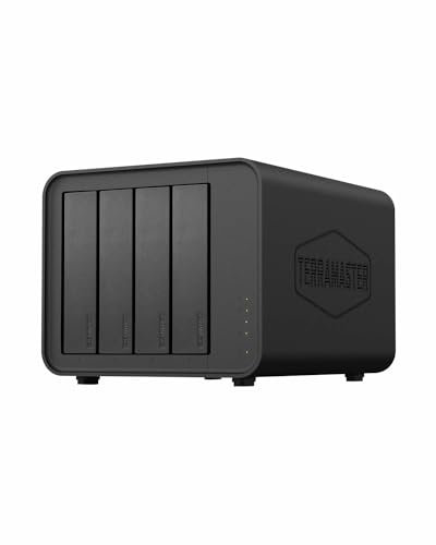 TERRAMASTER F4-424 Pro NAS Storage - 4Bay Core i3-N305 8-Core 8-Thread CPU, 32GB DDR5 RAM, 2.5GbE Port x 2, Network Attached Storage Peak Performance for Business (Diskless)