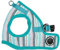 THEROS Harness B Hundegeschirr Aqua M