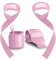 Breaking Limits Zughilfen & Handgelenkbandagen für Krafttraining, Gewichtheben, Bodybuilding, Fitness, Powerlifting - Lifting Straps & Wrist Wraps (Rosa)
