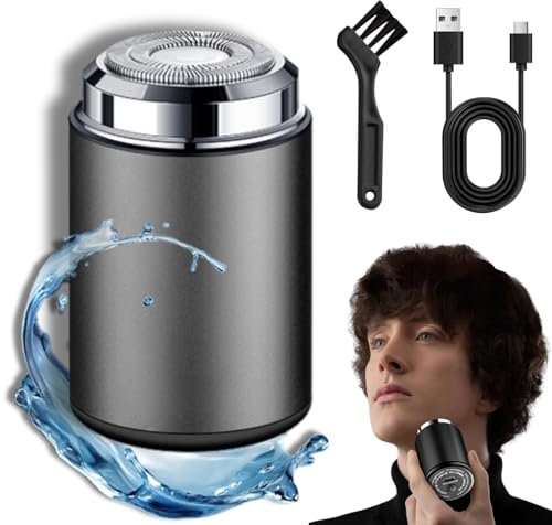 Rasoi elettrici Mini rasoio elettrico portatile per uomo e Famale Pocket Size Capsule Razor per uomo Tipo-C Ricaricabile Rasoi elettrici Uomini Rasoio da viaggio impermeabile Potente mini rasoi per