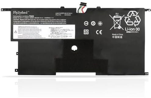 FlyZythrol 00HW003 00HW002 battery Compatible With Lenovo ThinkPad X1 Carbon G2 G3 2nd 3rd Gen 3 2014 2015 20BS 20BT 20A7 20A8 series SB10F46441 SB10F46440 15.2V 51Wh