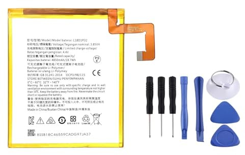 GDDGFVKV L18D1P32 3.85V 18.7W 4850mAh Laptop-Akku kompatibel mit Lenovo Tablet M10 TB-X605L TB-X605F TB-X605M TB-X505X TB-X505F TB-X505L Series Tablet