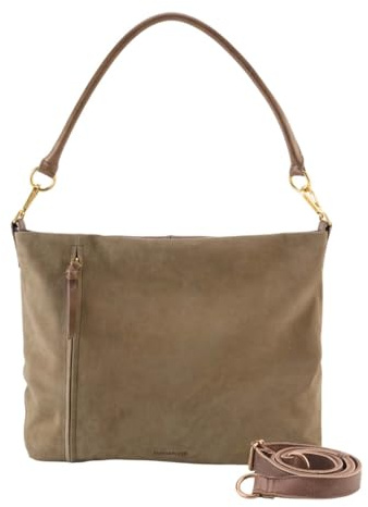 FREDsBRUDER Leder Schultertasche Umhängetasche Beyond Hobo Bag Taupe