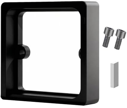 1-Gang 20mm Socket Spacer, Single Box Extender for Light Switches and Sockets, Black