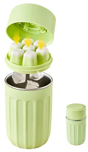 Botella para Hielo | Vaso Portátil De Liberación Fácil - Botella Para Hacer Hielo En Congelador | Para Acampada Cocina Hogar Café Whisky