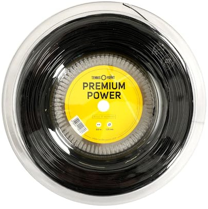 Tennis-Point Premium Power Saitenrolle 220m Saitenstärke 1,30 schwarz