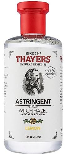 Thayers Hamamelis Sanfte Gesichtsbehandlung Zitrone Adstringierende Lotion mit Bio-Aloe Vera, 355ml