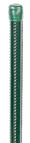Alberts 609023 Tuteur universel | pour petit grillage souple et fil d'attache | surface striée | plastifié vert | longueur 1250 mm | Ø poteau 9 mm