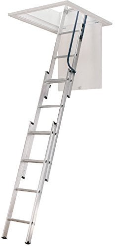 Werner 3 Section Hideaway Aluminium Loft Ladder
