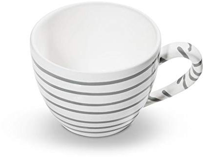 GMUNDNER KERAMIK Teetasse Maxima Füllmenge : 0.4 Liter Graugeflammt Geschirr, handgemacht in Österreich